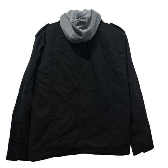 Levi's Men's Sherpa Lined Two Pocket Hooded Trucker Jacket Black Large NWT - Picture 5 of 16
